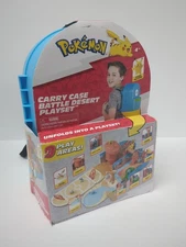 Pokemon Carry CASE Battle Desert Figure Playset Portable Transforming 2" Pikachu