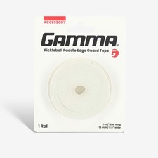 GAMMA Pickleball Paddle Edge Guard Tape 5m Roll White Durable Scuff-Resistant