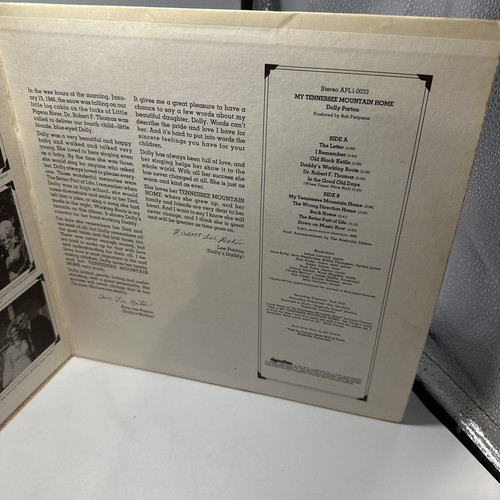 #6V—Dolly Parton – My Tennessee Mountain Home Vinyl Record Pressing 1973 - Picture 3 of 8