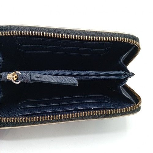 DKNY Purse Black Brown Monogram Gold Zip Around Wallet Womens FLT19-CD - Picture 3 of 4