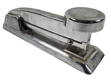 Vintage 8" Monarch  Metal ALL Chrome Stapler Vail Manufact Co. Chicago 1950s USA