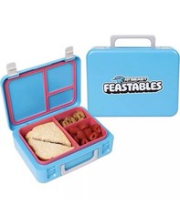 Mr Beast Feastables World's Coolest Collectible Lunch Box, BPA-Free, Blue -New