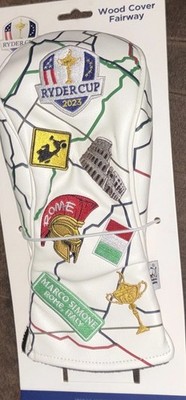 NIP!! Ryder Cup 2023 All Roads Lead To Rome Fairway Wood Headcover Golf White