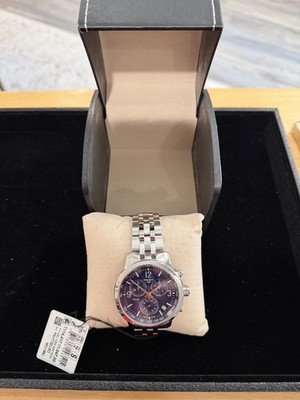 Tissot PRC 200 Chronograph Quartz Blue Dial Men's Watch T114
