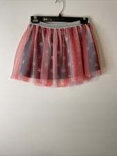 Way to Celebrate Tulle Skirt Girls L 10-12 Red White Blue Stars Patriotic