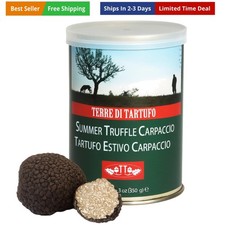Summer Truffle Carpaccio - Thinly Sliced Italian Black Summer Truffle Slices ...