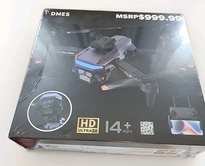 DMES Pro Max Drone, 4k Video New In Box 2 Lens Switching 360 Roll Obs Advoidance