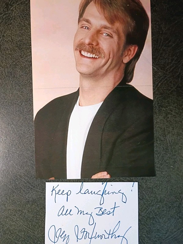 JEFF FOXWORTHY Hand Signed Autograph CUT With 4X6 Photo - FAMOUS COMIC