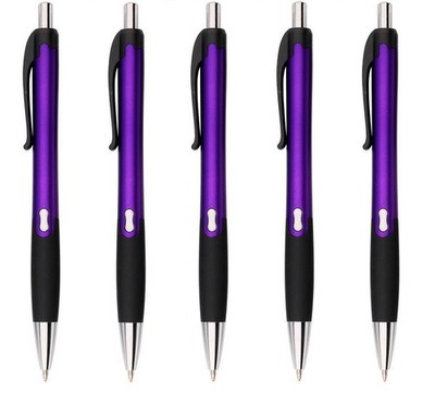 Akyandoo 5 Premium Kugelschreiber Kuli Druckkugelschreiber Stift Lila Qualität