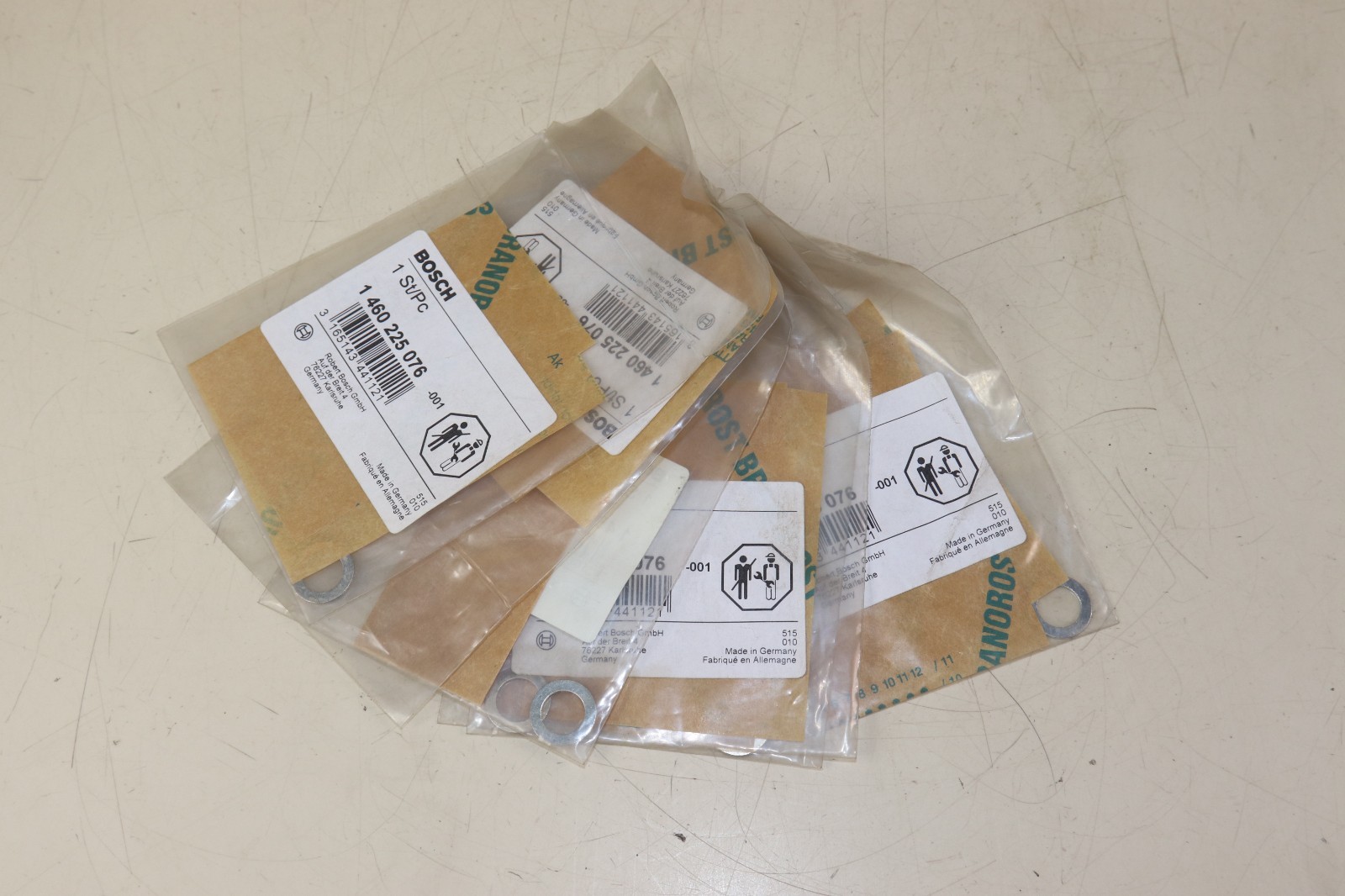 (6) BOSCH Seal Ring 1460225076 NEW 1 460 225 076 Made in Germany