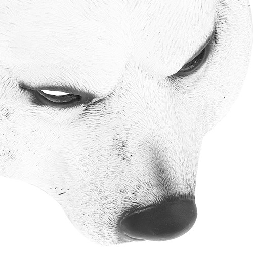 Interesting Polar Bear Facial Mask Costume Party Face Mask Prop Creative Mask - Picture 9 of 12