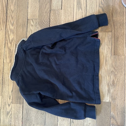 Carters Navy Blue Fleece Quarter Zip With Red Trim 4t - Picture 3 of 3