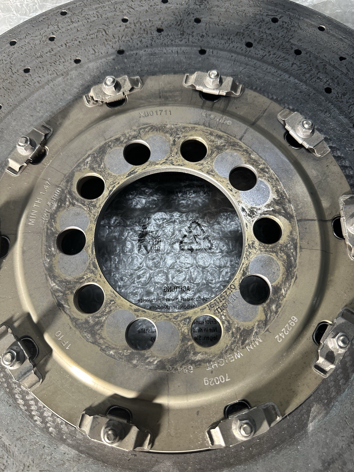 Ferrari 458 Front Carbon Ceramic Rotor XB01711