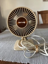 Vintage Galaxy Personal Miniature Desk Fan 1970s 1980s Retro-modern, works! 