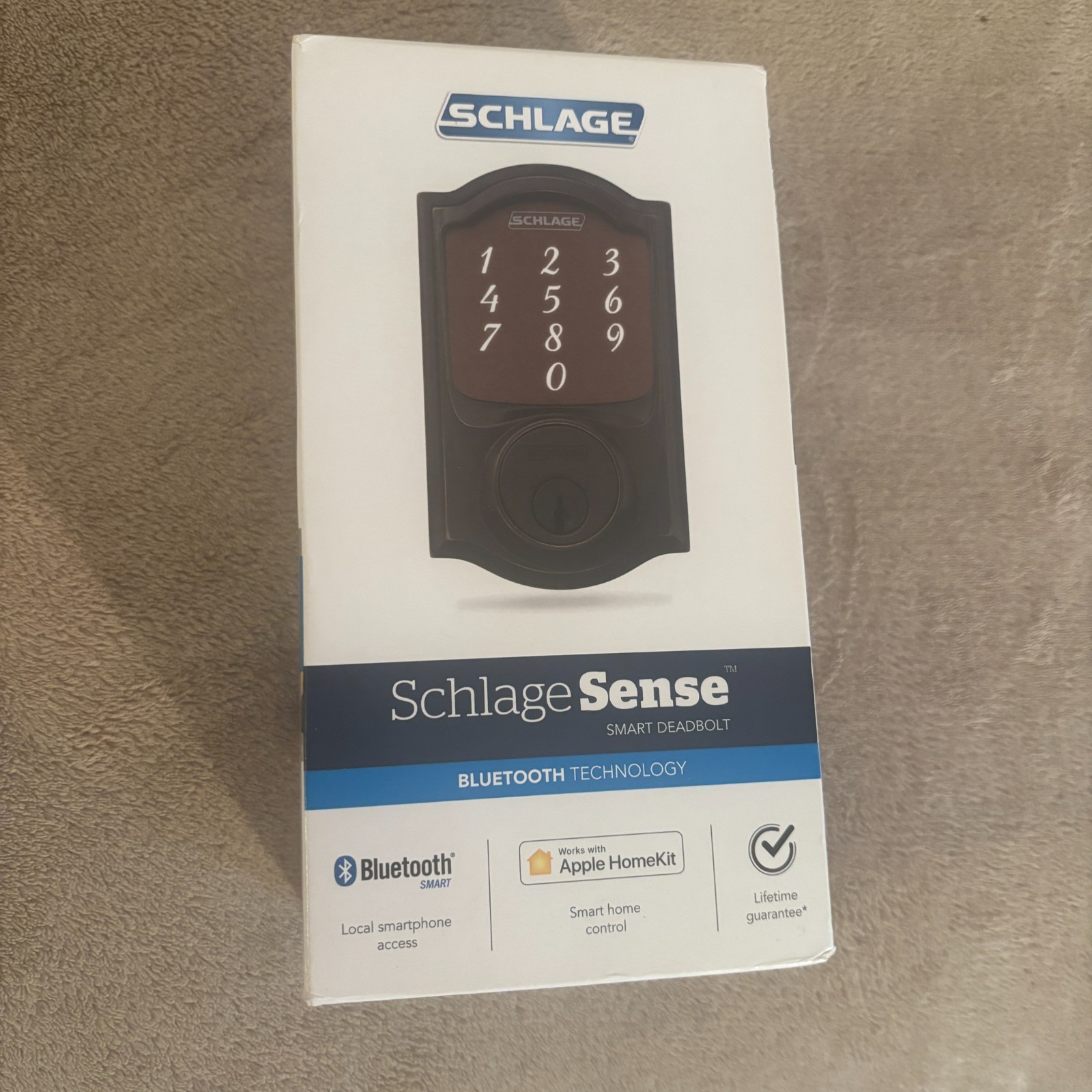 Schlage BE479 CAM 716 Sense Smart Deadbolt with Camelot trim