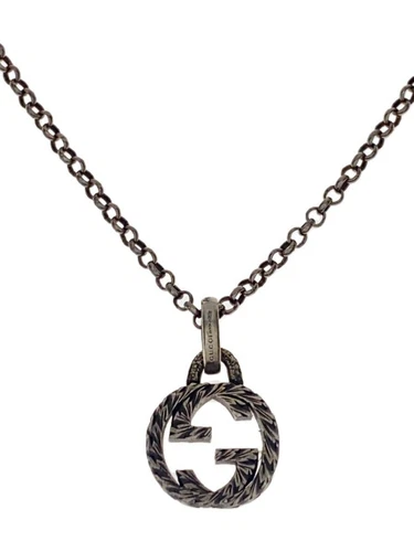 Collana uomo GUCCI AG925 ad incastro G SV925 con top usata