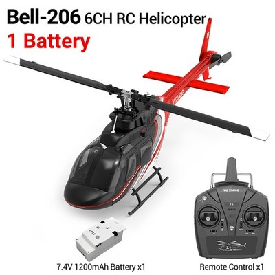 Yuxiang F08 Bell 206 RC Hubschrauber 2,4G 6CH Brushless 6-Achsen Optischer Fluss
