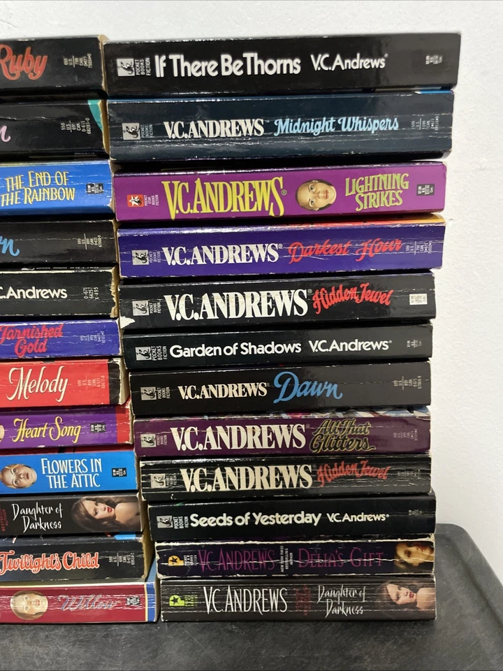 Lot of 24 VC Andrews Paperback Books Dollanganger Series Bood Mix Horror Thrill Foto 3 de 4