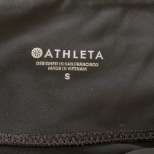 ATHLETA Stellar Crop Pant Leggings Charcoal Gray Women’s Small Zipper Pockets - Picture 7 of 12