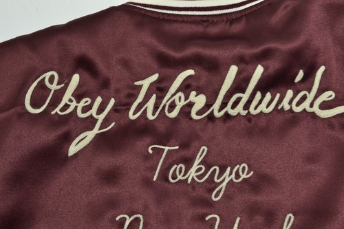 Chaqueta para Junior Obey TALONS TOUR Port Royal Contrast Bordado Bombardero Satén (D) - Imagen 37 de 37