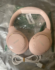 TOZO HT2 Hybrid ANC APP SUPPORT Headphones, Wireless Over Ear Bluetooth-PINK