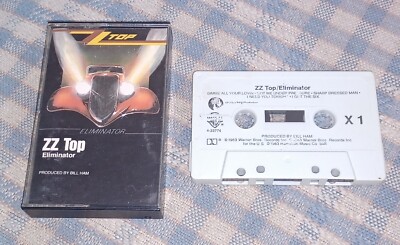 ZZ TOP ELIMINATOR CASSETTE TAPE legs sharp dressed man gimme all your loving VTG