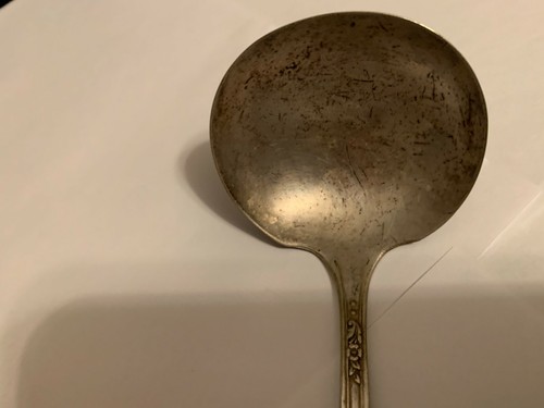 Antique Tudor Plate Oneida Community 7 1/2" Gravy-Sauce Ladle Serving Piece - Picture 8 of 9