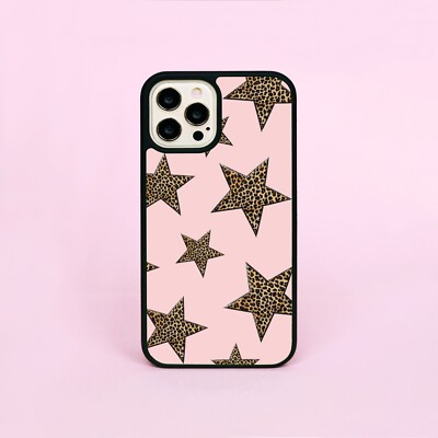 Leopard Print Stars Star Pink Pattern Spots Phone Case/Cover For iPhone  UK