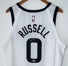 D'Angelo Russell Lakers Signed Nike ADV NBA Authentic Timberwolves Jersey BAS