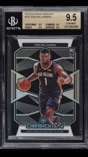 2019-20 Zion Williamson BGS 9.5 Gem Mint+ Panini Obsidian Silver Rc #157