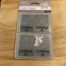 Cuttlebug Provo Craft Sm Plastic 3D Embossing Folders 2x2.75" Set of 4 - 37-1514