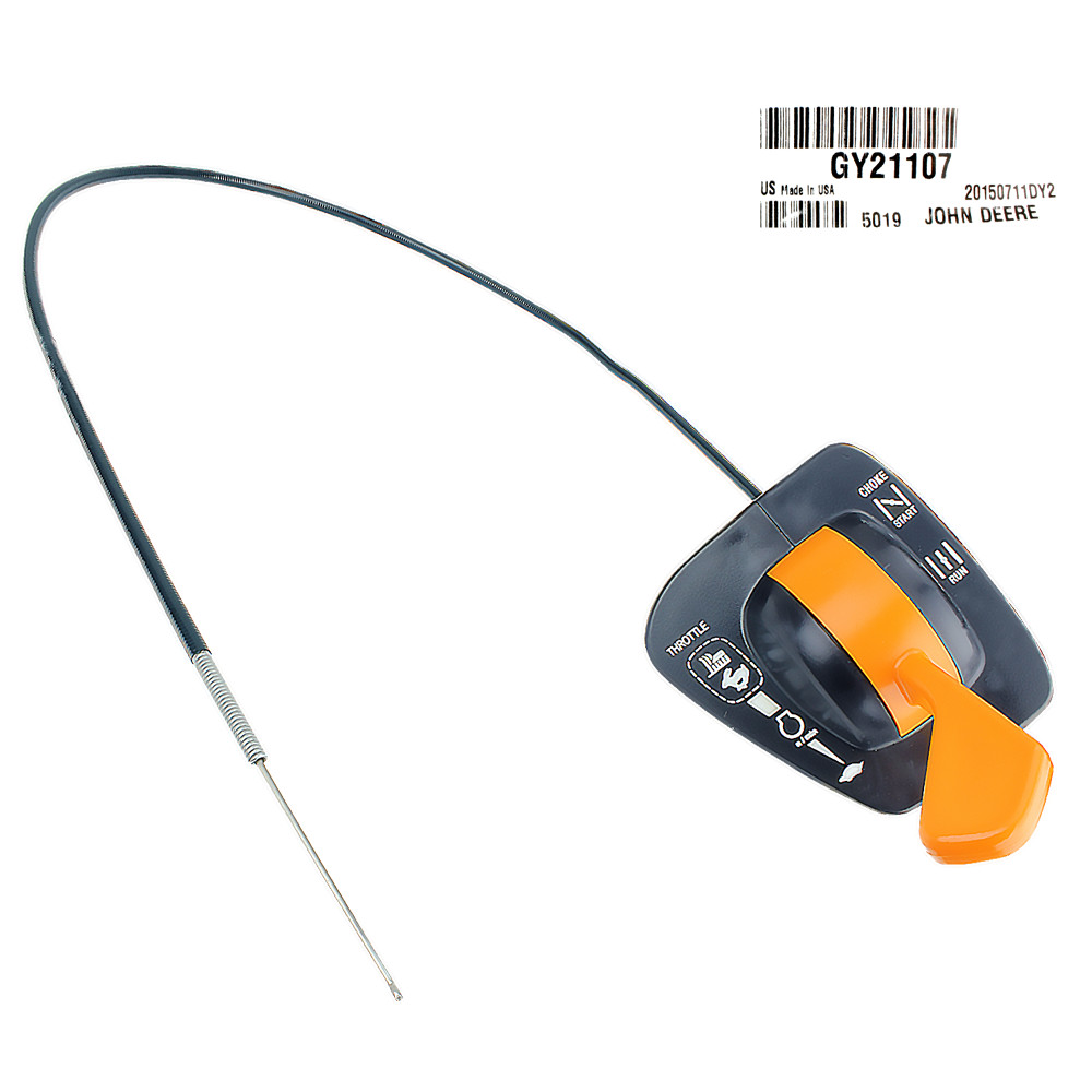 John Deere Original Equipment Throttle Control Cable #GY21107
