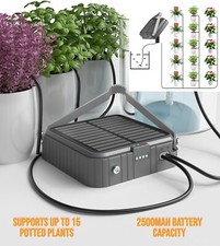Solar Self Watering Plant Drip Irrigation System 15 Plants Indoor Outdoor Garden