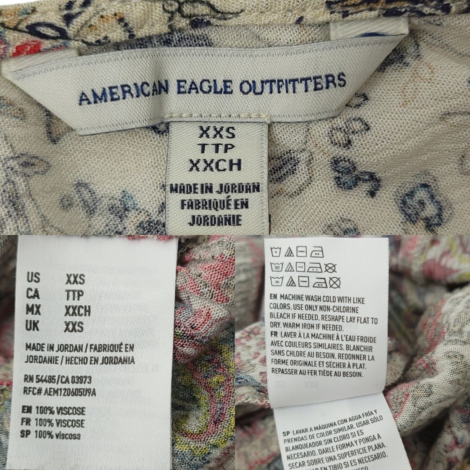 American Eagle Outfitters Romper Patchwork Boho W… - image 8