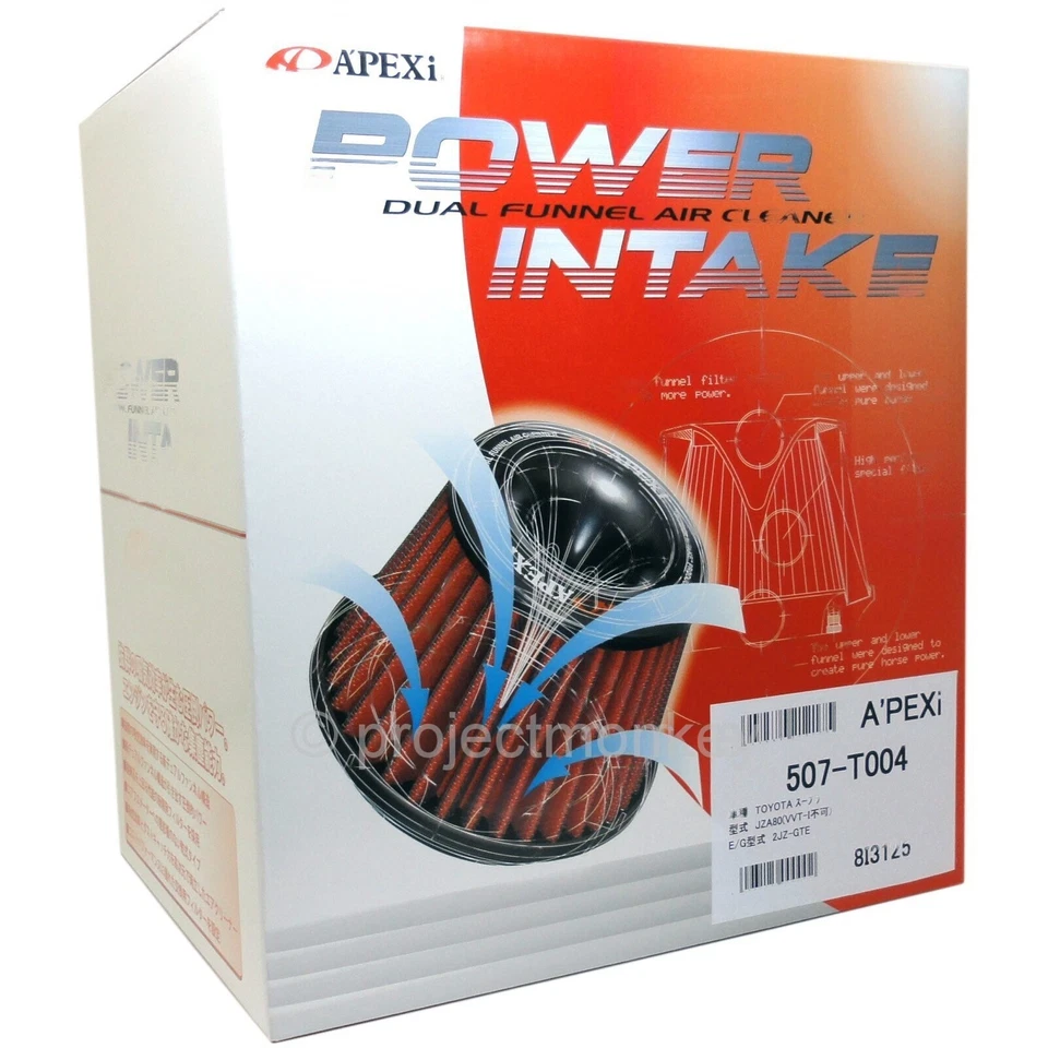 Комплект воздухозаборного фильтра APEXi 507-T004 подходит для: 93–98 Toyota Supra Turbo JZA80 - Изображение 4 из 4