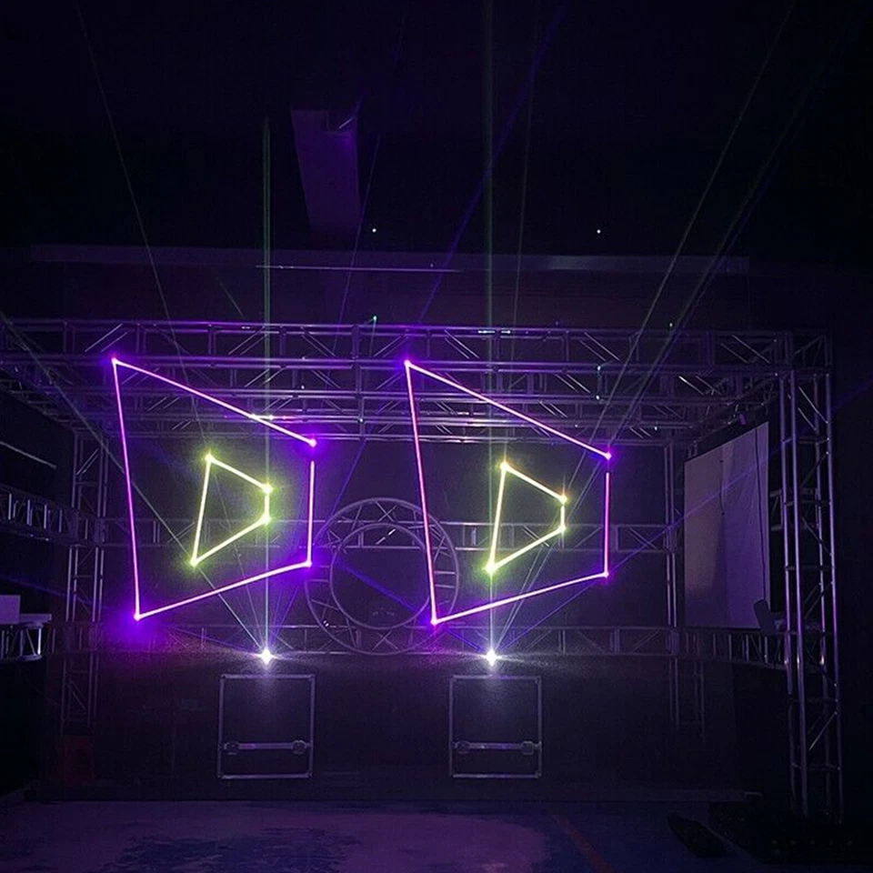 5W 15K RGB full color ILDA animation laser light sound AUTO DMX DJ stage light - Image 3 of 4