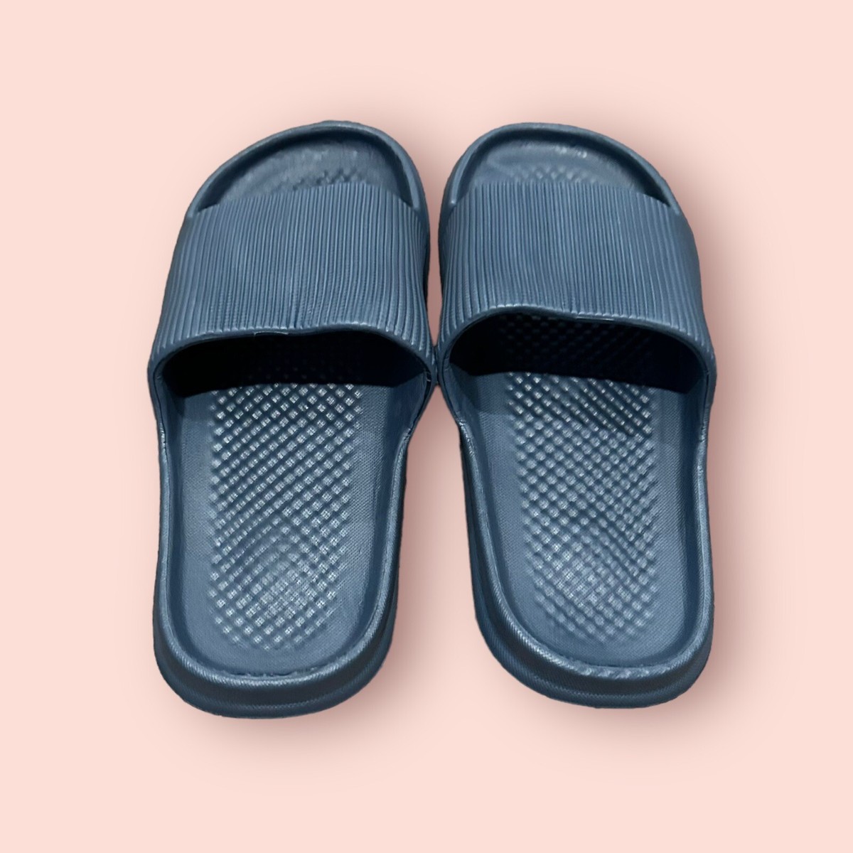 Womens Slides Slippers Shower Shoes Non Slip Soft Sandals Blue College