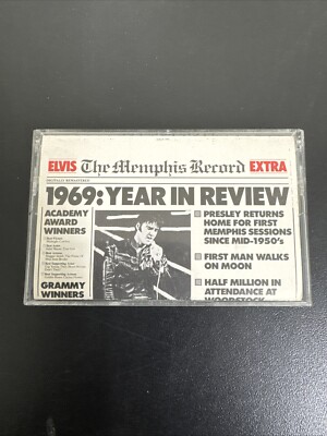 Elvis Presley The Memphis Record 1987 Cassette Suspicious Minds Ghetto Gentle VG