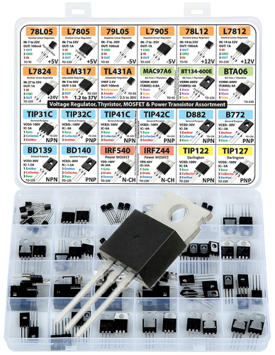 Power Transistor, Mosfet, Thyristor and Voltage Regulator Assortment Kit, 82 Pcs - Picture 10 of 12