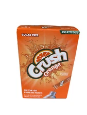 Lot of 4 6-ct. Box CRUSH ORANGE Singles to Go!  Sugar Free Drink Mix