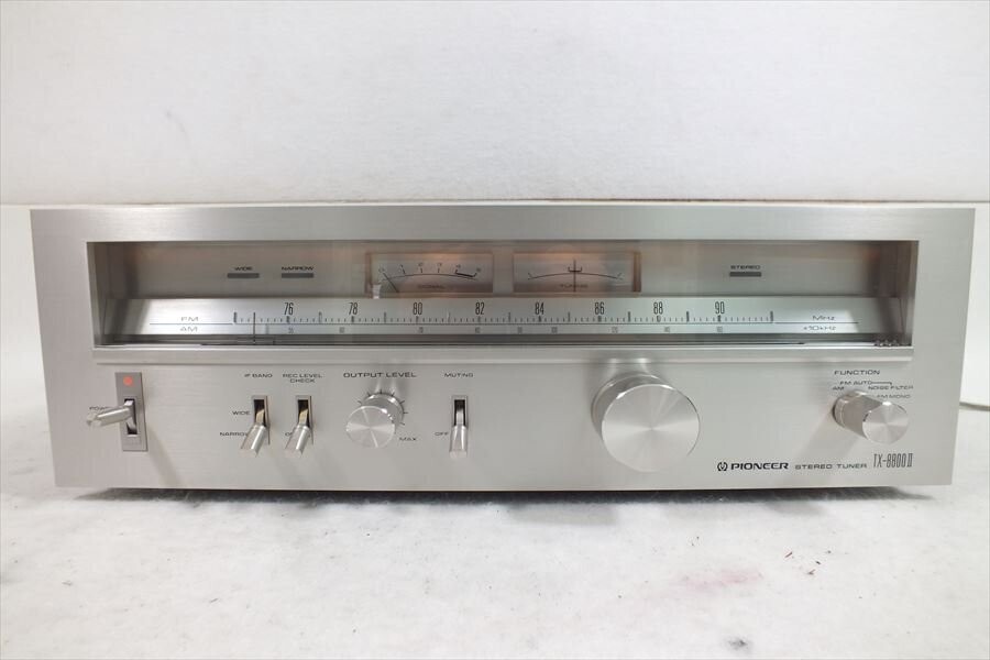 Vintage PIONEER TX-8800 II FM/AM stereo tuner Silver AC100V Vintage PIONEER TX-8800 II FM/AM stereo tuner Silver AC100V