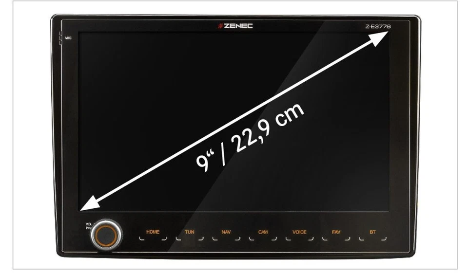 ZENEC Z-E3776 9 Zoll Infotainer für FIAT Ducato, Citroen, Wireless GAA, ACP - Bild 4 von 4