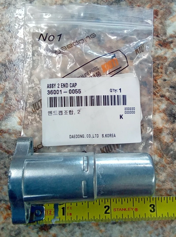 New Genuine KIOTI 36001-0055 Loader Joystick Valve End Cap for CK and DK Models - Image 3 of 4