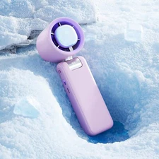 Portable Handheld Turbo Fan,Rechargeable Extreme Ice Cooling Plate,Led Display