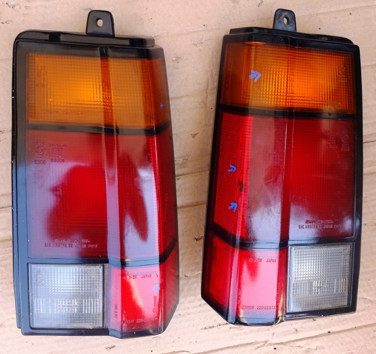 HONDA CIVIC SHATLLE WAGON MODEL 1984 87 PAIR TAIL LIGHTS LH RH