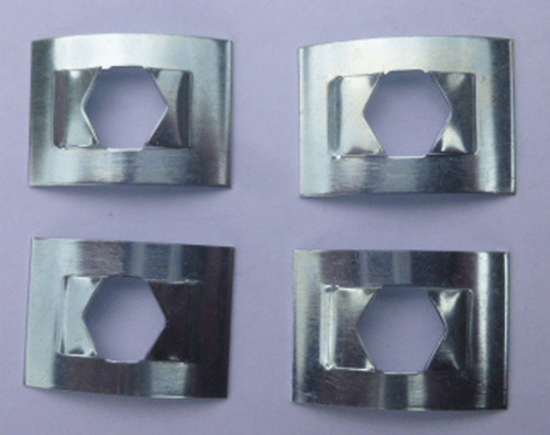 Aarrow Stove Glass Clips Set of 4 Metal Clips and Brass Nuts - Picture 4 of 6