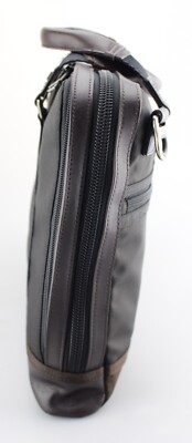 TUMI Alpha Bravo 'Andrews' Black / Brown Nylon Slim