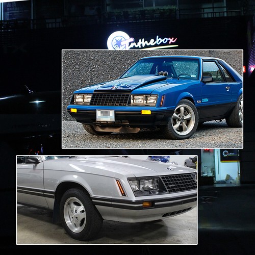 2x Smoked Front Fender Amber LED Side Markers Lights For 1979-1986 Ford Mustang - Picture 10 of 11