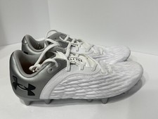 Under Armour Clone Magnetico Pro 2 FG Soccer White Cleats Men's Size 7 NEW