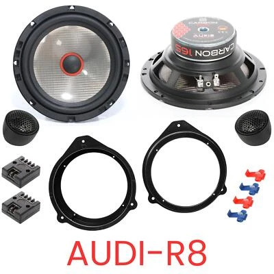 Audio System CARBON 165 Juego de cajas de altavoces compatibles para Audi R8 ... - Imagen 1 de 4